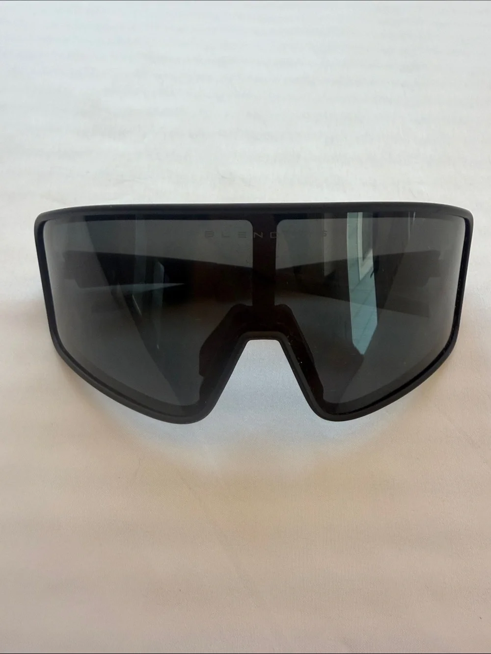 Blenders Black Full-Coverage Shield Sunglasses - Black